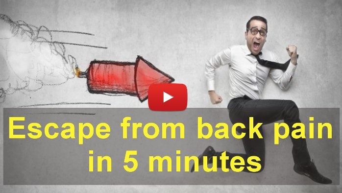 Back pain - pain relief in 5 minutes